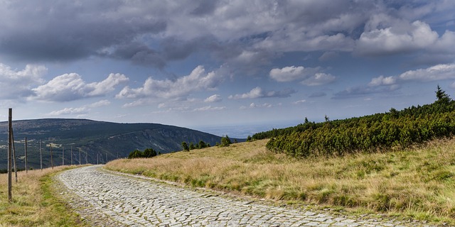 horský terén v Krkonoších